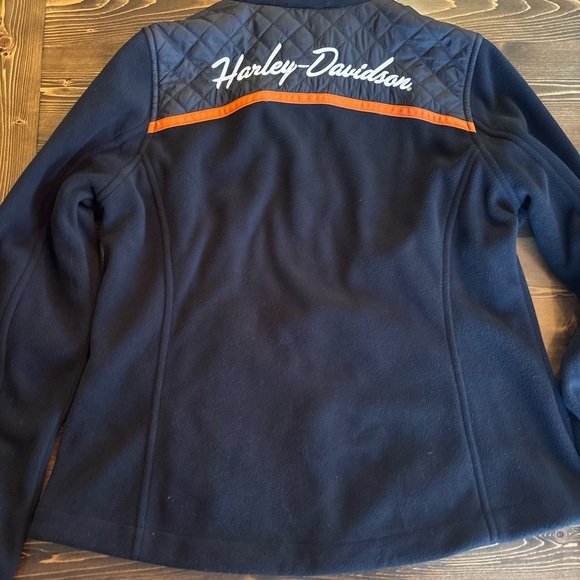 Harley-Davidson Black Zip Up Fleece Jacket - Picture 10 of 12